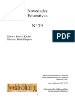 Curriculum Nacional. Recentralización y Reforma Educativa - Terigi
