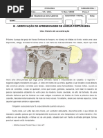 Avaliação de Lingua Portuguesa 5 Ano Maio