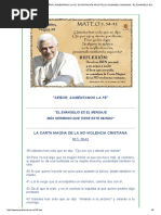La Carta Magna de La No Violencia Cristiana. Benedicto Xvi