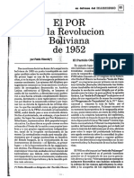 Pablo Rieznik, El POR en La Revolución Boliviana de 1952
