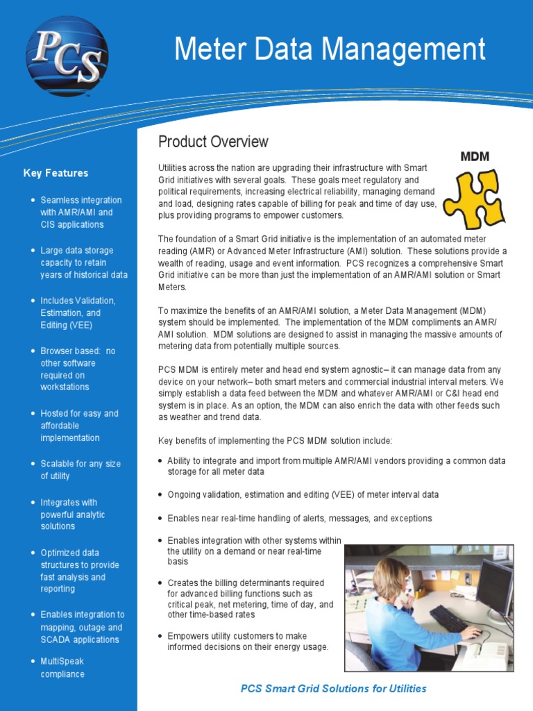 Mdm for Smart Grid Smart Grid Electrical Grid