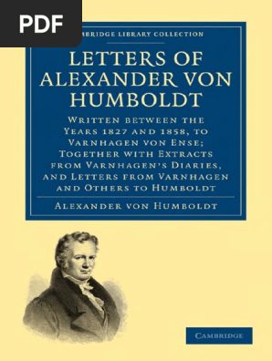 alexander von humboldt letters of alexander von humboldt pdf libraries science