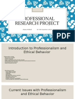 Professional Research Project
