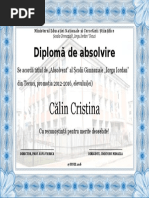 Diploma Scoala 11