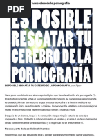 Es Posible Rescatar Tu Cerebro de La Pornografía