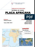 Apresentação - Placa Africana - Trabalho Geologia