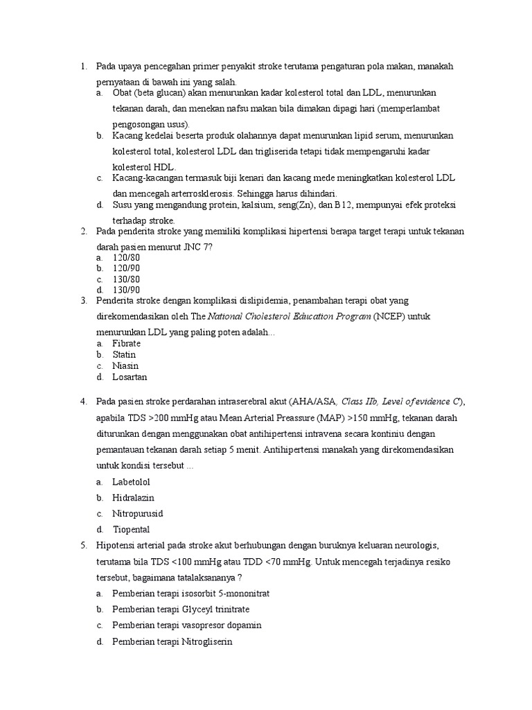 Soal Stroke
