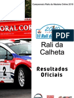 Classificacao Oficial Rali Da Calheta 2010