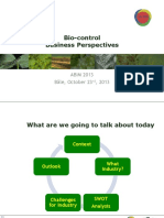 Bio-Control Business Perspectives: ABIM 2013 Bâle, October 23, 2013