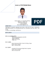 Resume of Shohail Akram