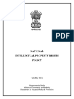 National IPR Policy 12.05.2016