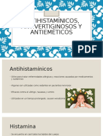 Antihistaminicos, Antivertiginosos y Antiemeticos