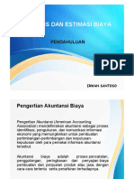 Analisis Dan Estimasi Biaya