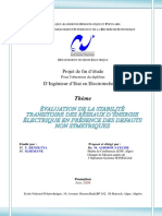 Évaluation de La Stabilité Transitoire Des Réseaux D' Énergie Électrique en Présence de Défaut Non Symétriques