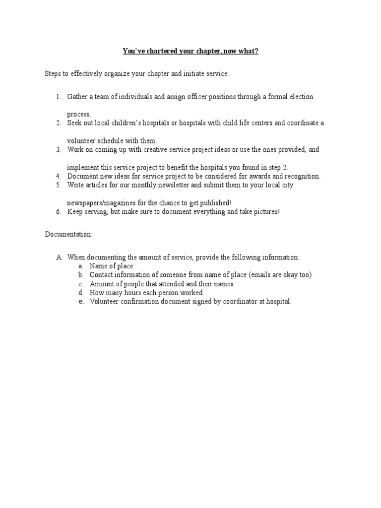Chapter Checklist | PDF
