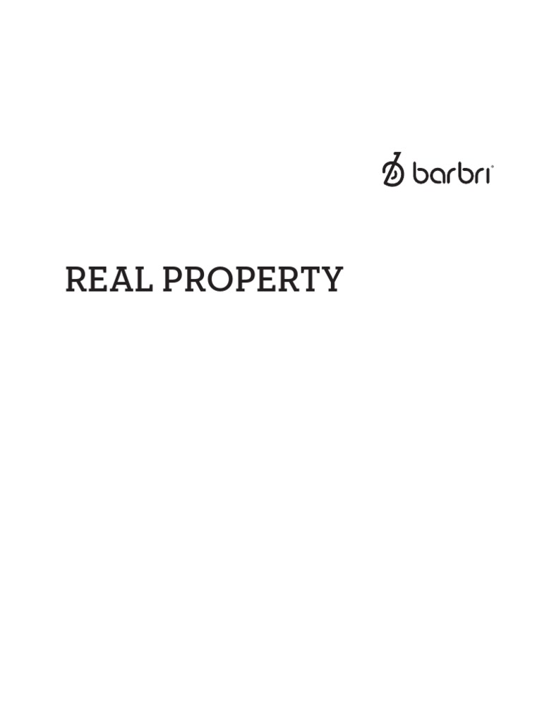Real Property | PDF | Leasehold Estate | Concurrent Estate