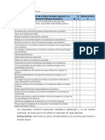 Lista de Verificación de La Labor Docente Respecto a La Evaluación Desde El Enfoque Formativo