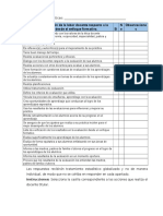 Lista de Verificación de La Labor Docente Respecto A La Evaluación Desde El Enfoque Formativo