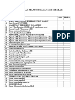 Senarai Semak Pelan Tindakan Mmi Sekolah