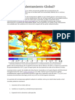 Qué Es El Calentamiento Global