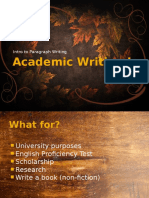 Academic Writing I