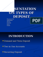 Presentation On Types of Deposit (Sumit)