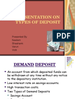 Presentation On Types of Deposit