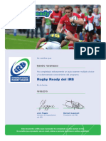 Rugby Ready Certificate 18-05-2015