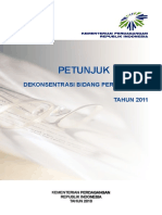 Petunjuk Teknis Dekonsentrasi Perdagangan 2011 PDF