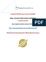 Real Exam Questions Answers: Comptia N10-005 Exam in Just 24 Hours!