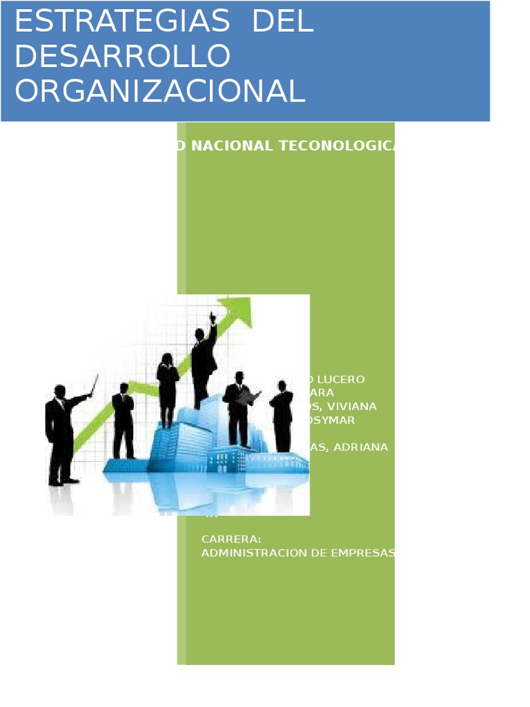 Estrategias para el Desarrollo Organizacional | PDF | Conflicto ...