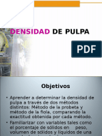 Densidad de Pulpa