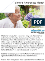 Support Alzheimer’s Awareness Month