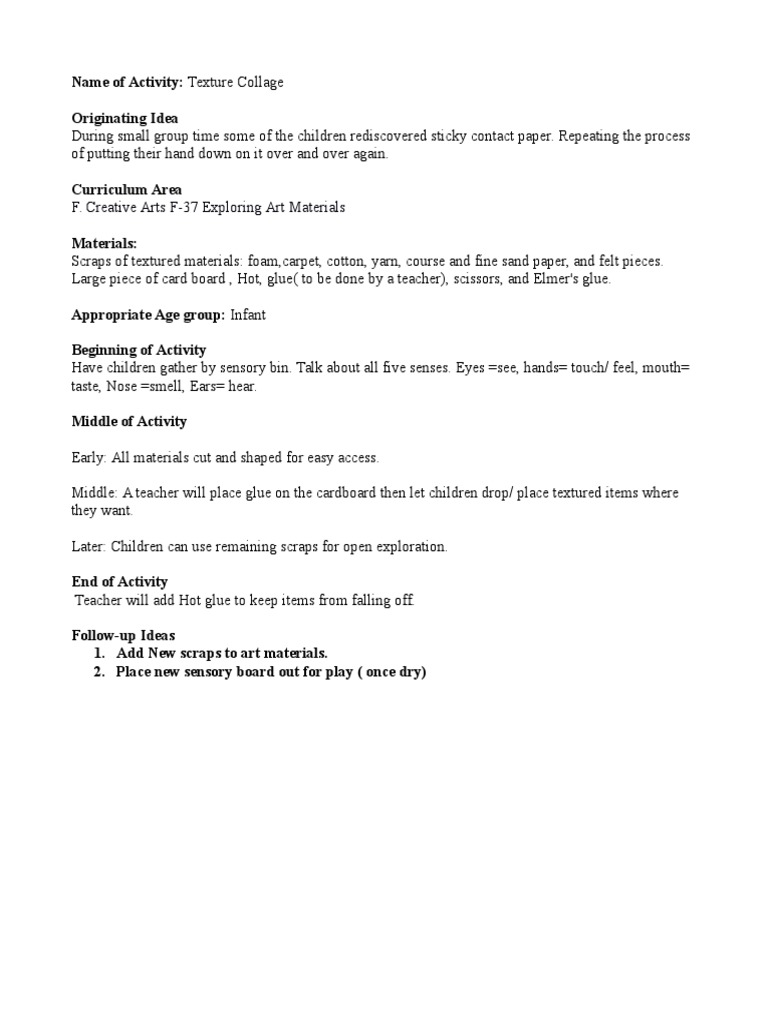 1 Creative Arts | PDF | Language Arts & Discipline | Wellness