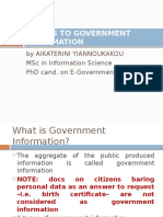 Access To Government Information