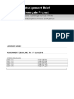 level 3 unit 1 assignment brief