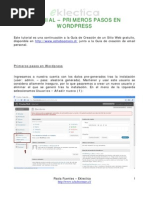 Download Tutorial - primeros pasos en Wordpress by Paola Fuentes SN31577722 doc pdf