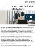 Handling Employees at the End of an FMLA Leave
