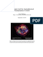 Computer Lab Simulations of Astrophysical Gasdynamics