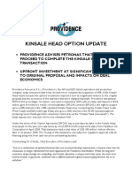 Providence Withdraws From Kin Sale Head Transaction