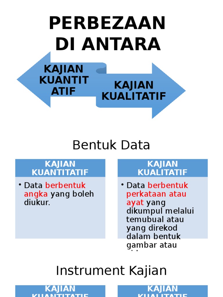 Perbezaan Kajian Kuantitatif Dan Kualitatif Pdf