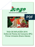 Inflación Primer Trimestre 2016 (IPC) 1 PDF