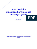Amor Medicina Milagrosa Bernie Siegel Descargar Gratis PDF
