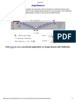 Click To Run A Javascript Application On Angle Beams With Reflection