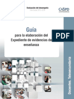 Guia Para la elaboración Del Expediente de Evidencias de Enseñanza