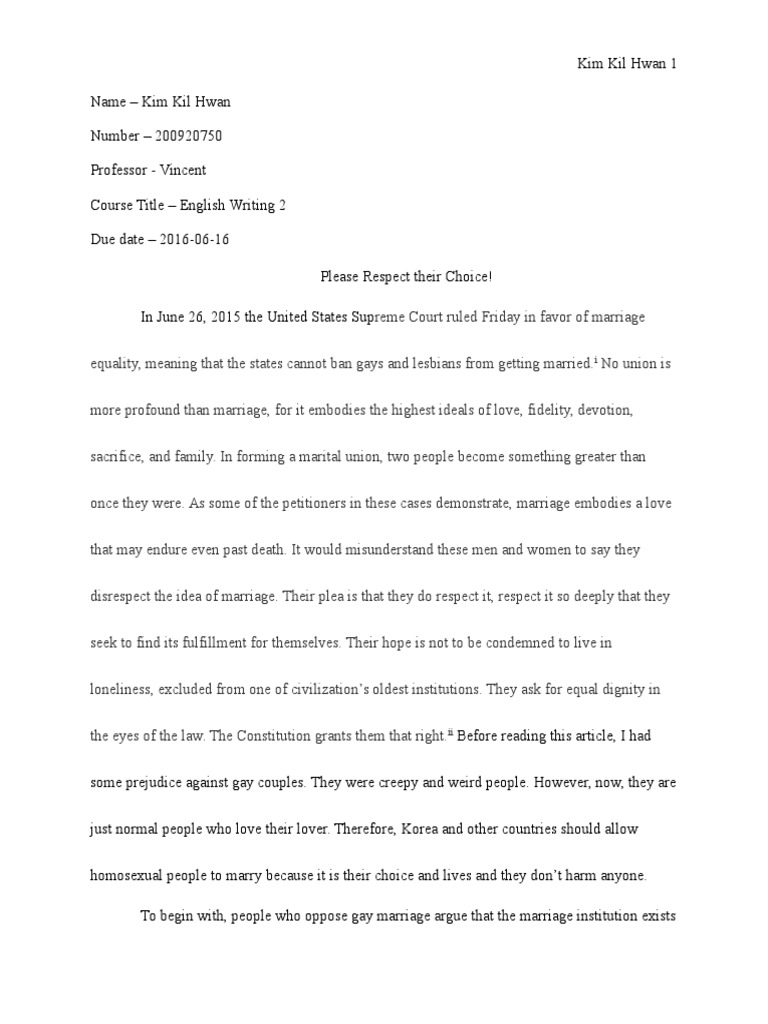 persuasive essay on same sex marriage