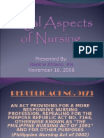 Legal Aspects of Nursing