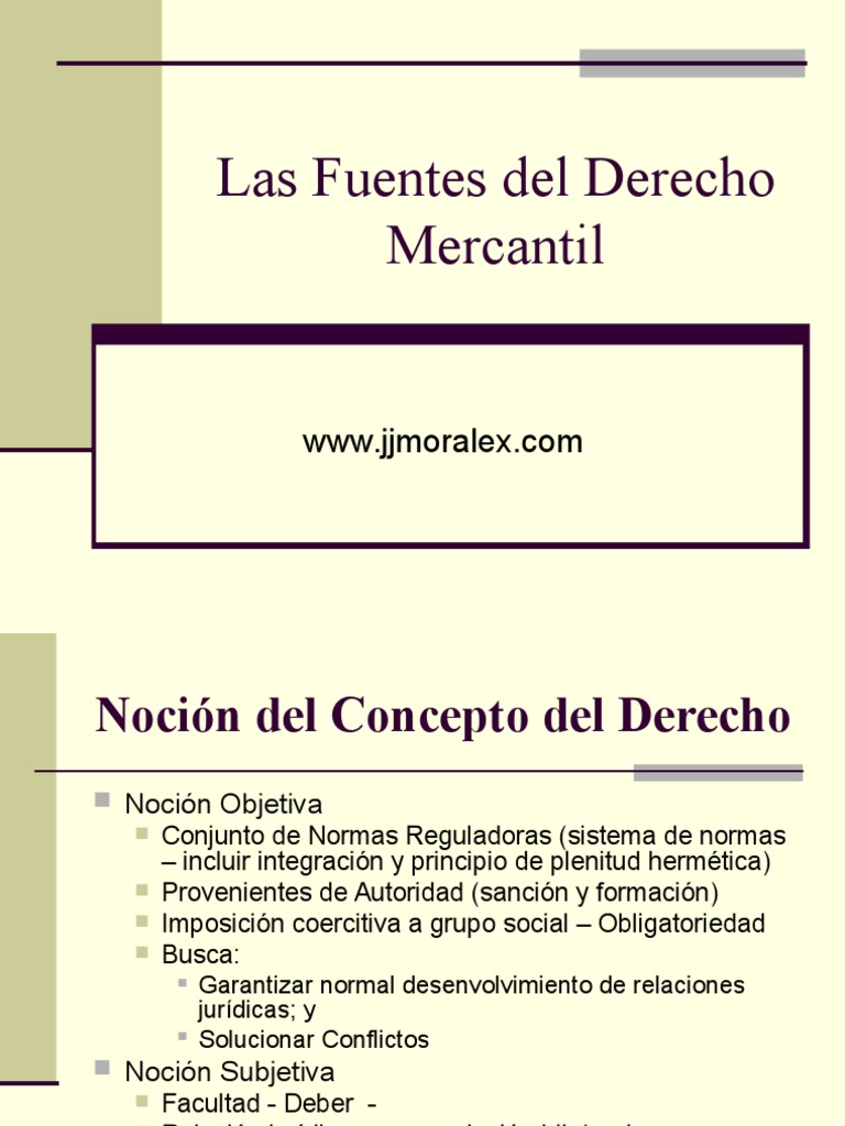 Las Fuentes Del Derecho Mercantil.154212415 Caso de ley