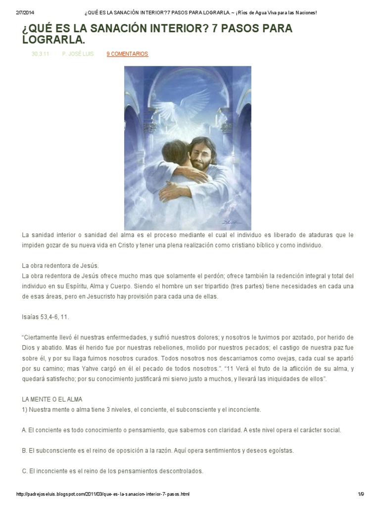 Qué Es La Sanación Interior 7 Pasos Para Lograrla Pdf Pecado