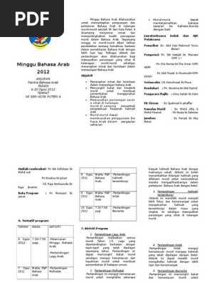 Minggu Bahasa Arab Pdf